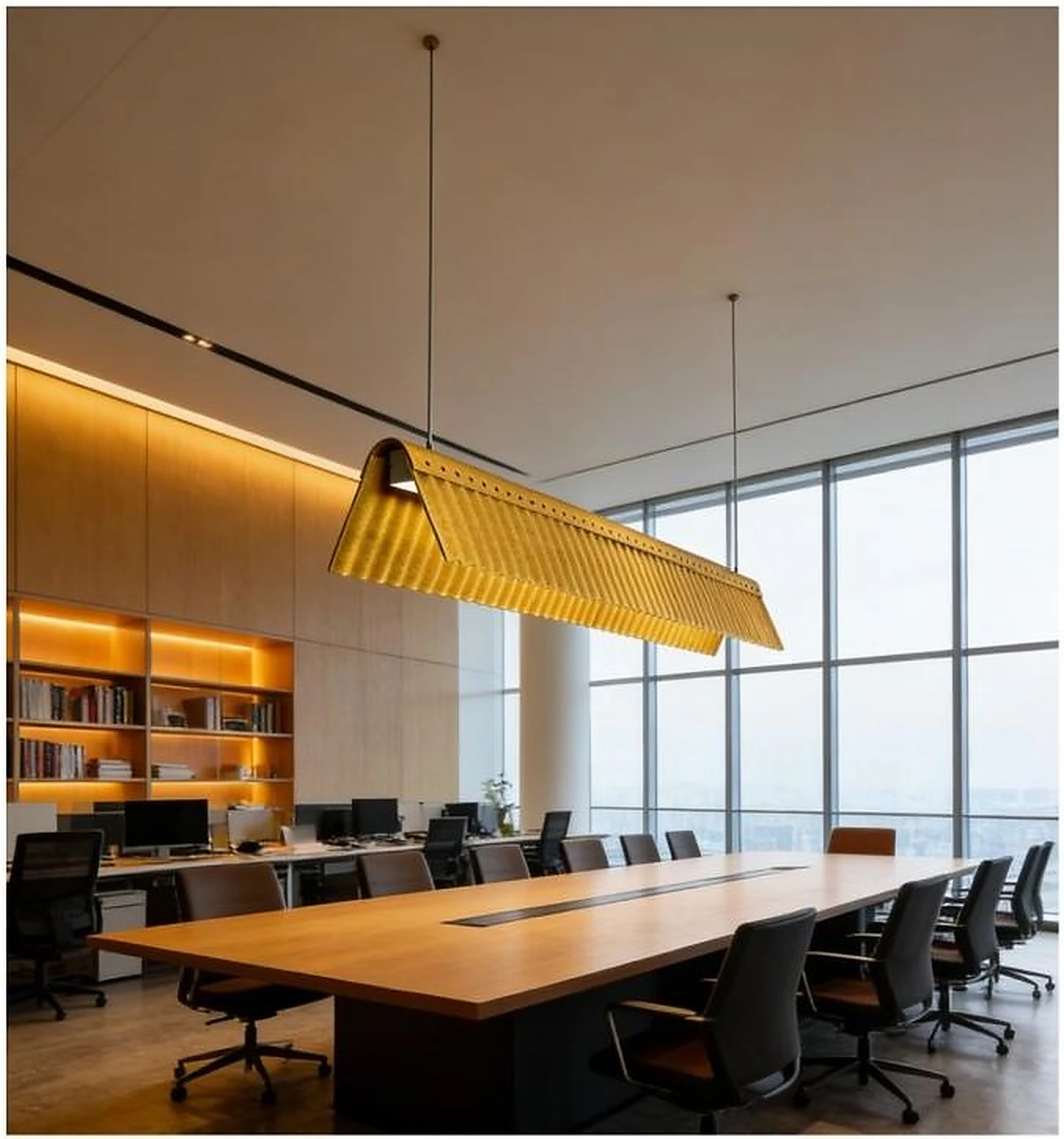 KO-XYM-0159 Slim felt linear office light