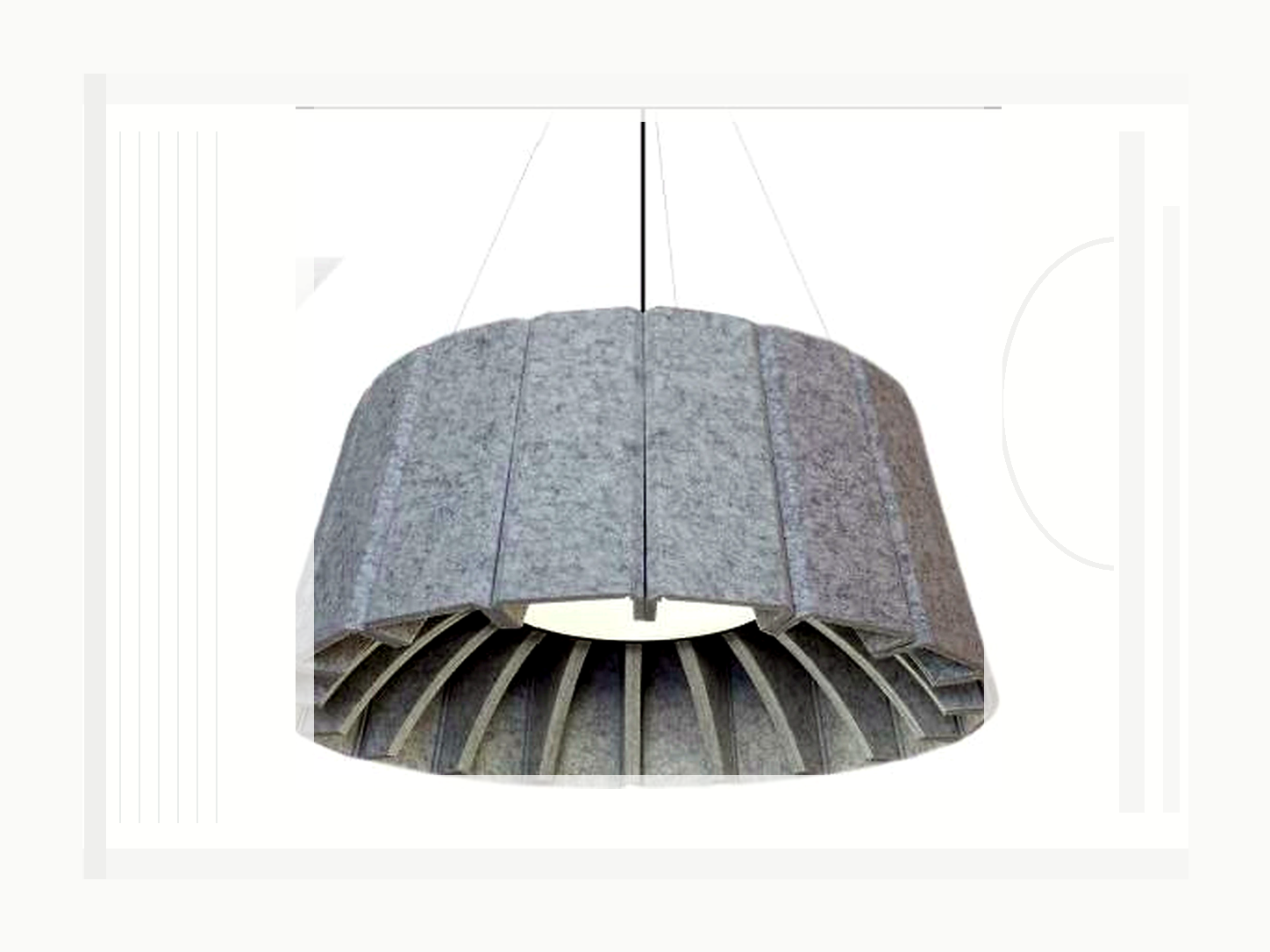 Slatted Drum Acoustic Pendant