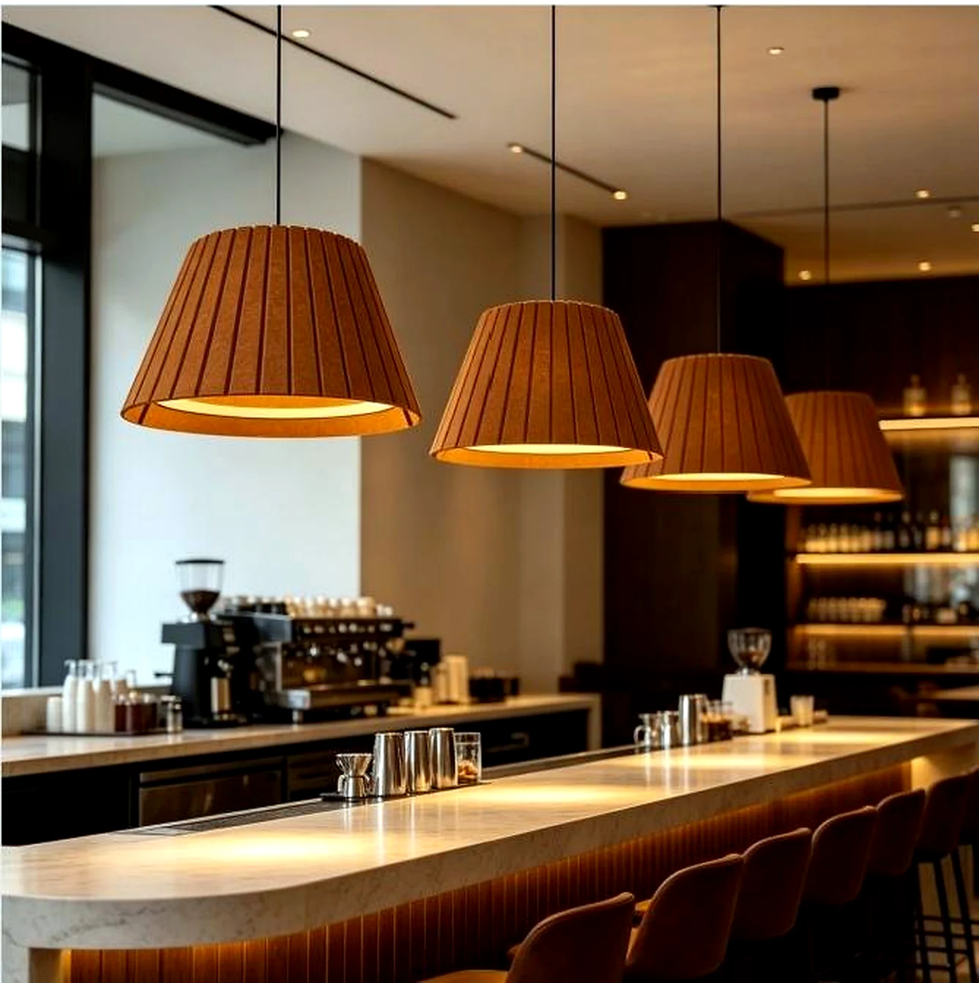 KO-XYM-0022 acoustic pendant light scene application
