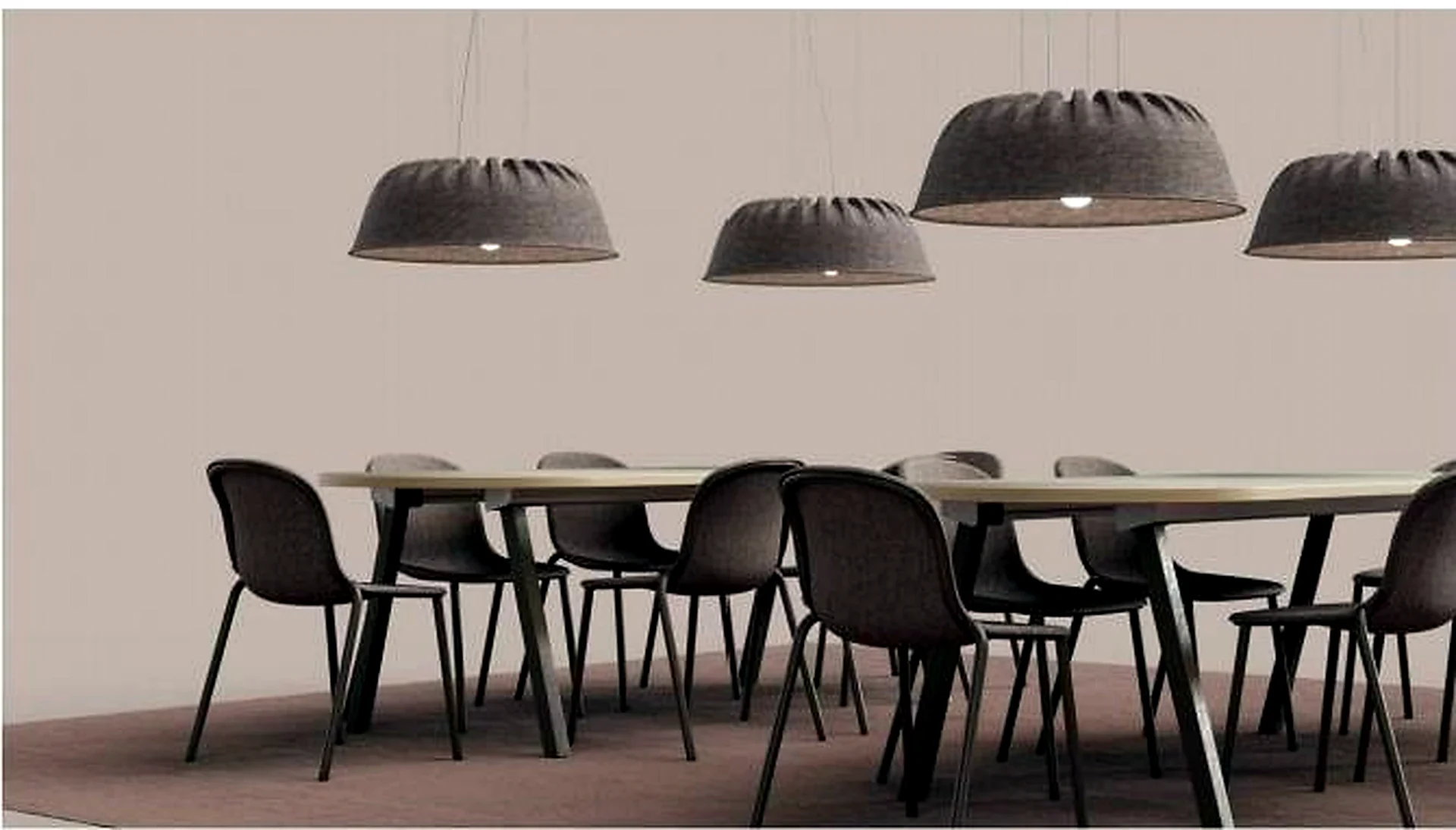 KO-XYM-0025 acoustic pendant light scene application
