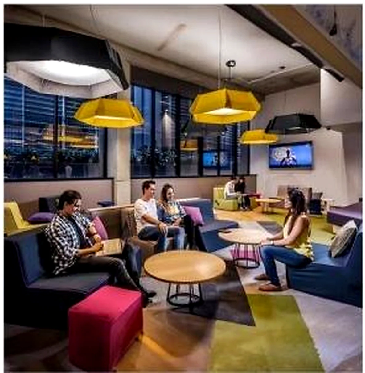 KO-XYM-0028 acoustic pendant light scene application