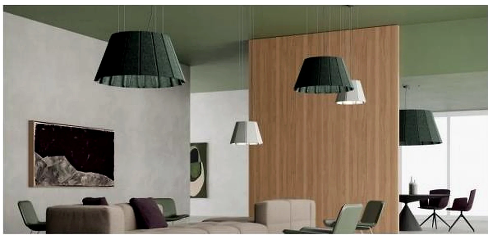 KO-XYM-0029 acoustic pendant light scene application