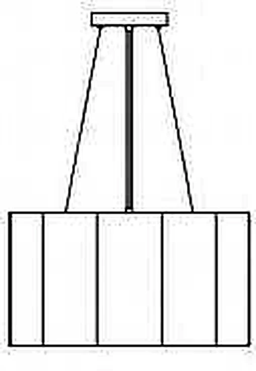 KO-XYM-0030 acoustic pendant light line drawing