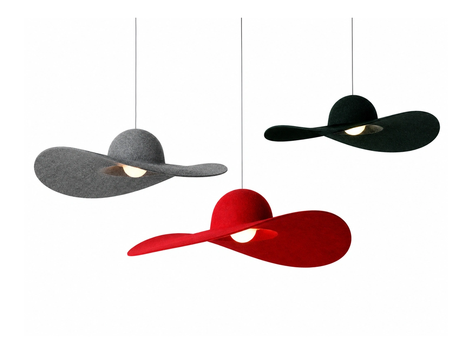 KO-XYM-0043 PET felt acoustic pendant light