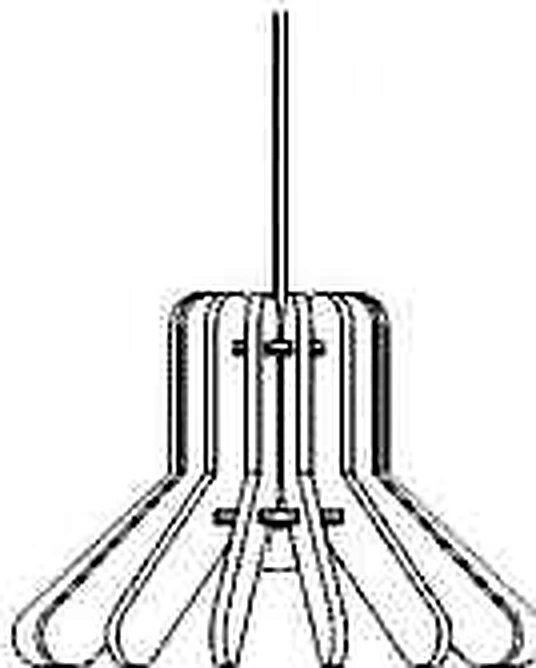 KO-XYM-0046 acoustic pendant light line drawing
