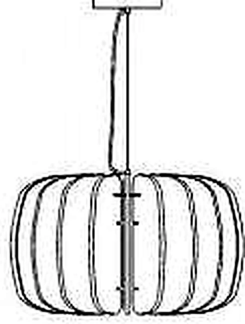 KO-XYM-0049 acoustic pendant light line drawing