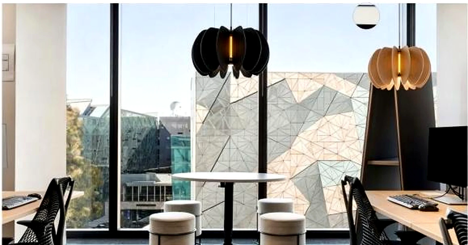 KO-XYM-0052 acoustic pendant light scene application