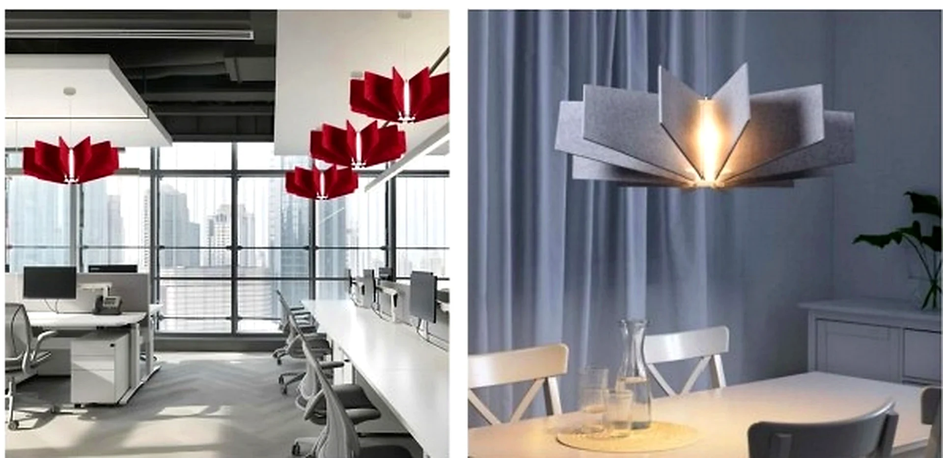 KO-XYM-0053 acoustic pendant light scene application