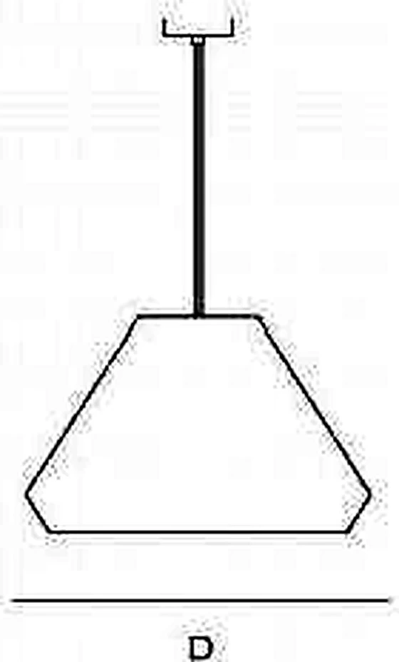 KO-XYM-0054 acoustic pendant light line drawing