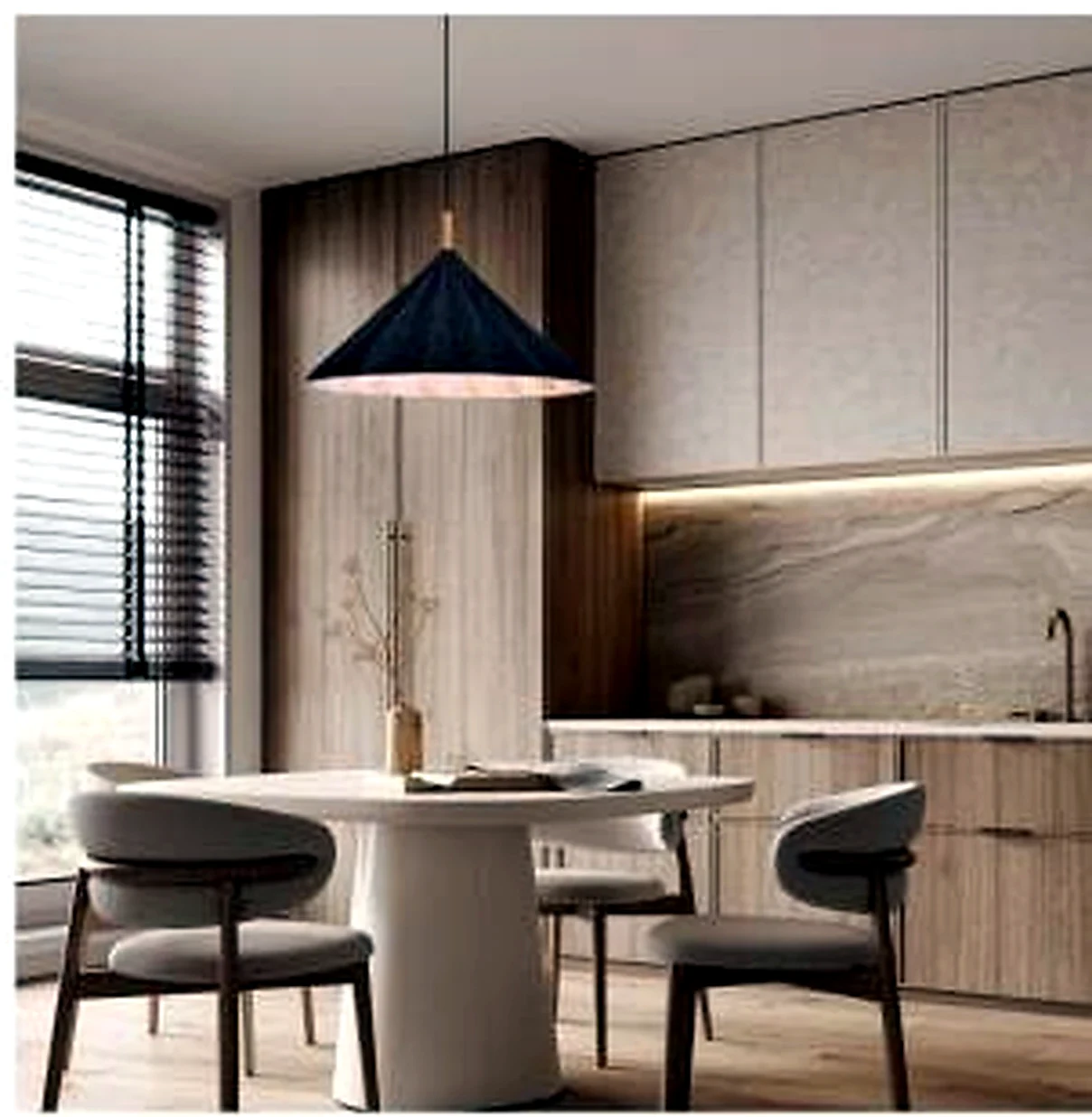 KO-XYM-0055 acoustic pendant light scene application