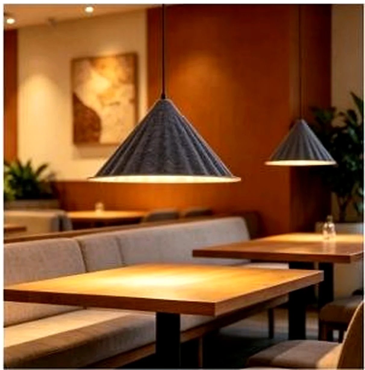 KO-XYM-0055 acoustic pendant light scene application