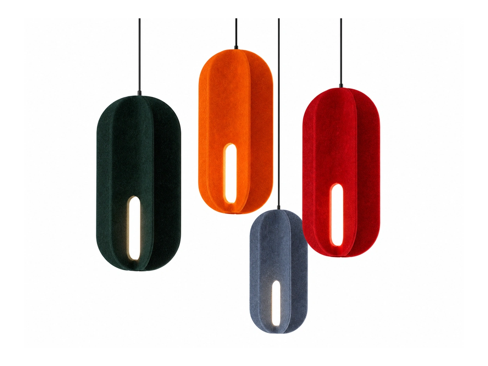 KO-XYM-0077 PET felt acoustic pendant light