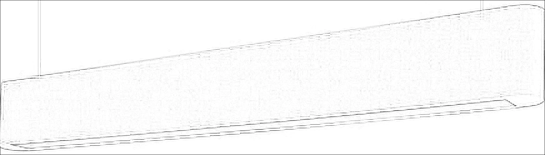 KO-XYM-0099 acoustic linear light line drawing generated from exact-model product image