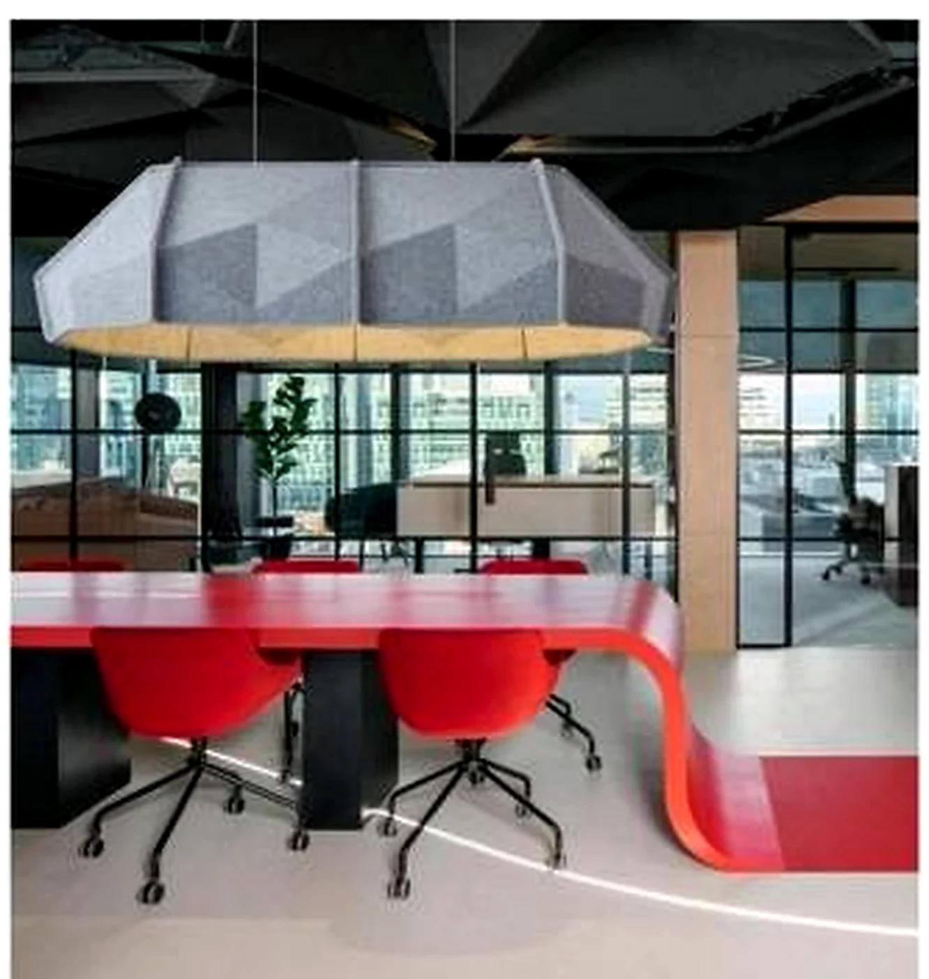 KO-XYM-0128 acoustic pendant light scene application