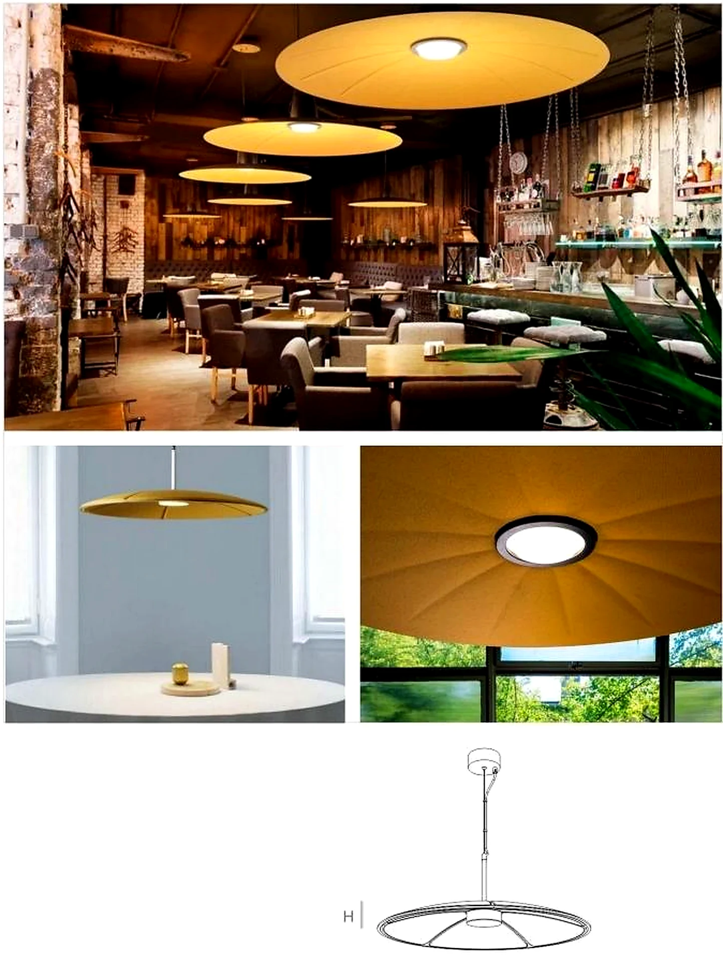 KO-XYM-0130 acoustic pendant light scene application