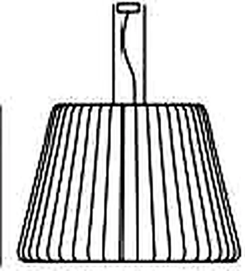 KO-XYM-0135 acoustic pendant light line drawing