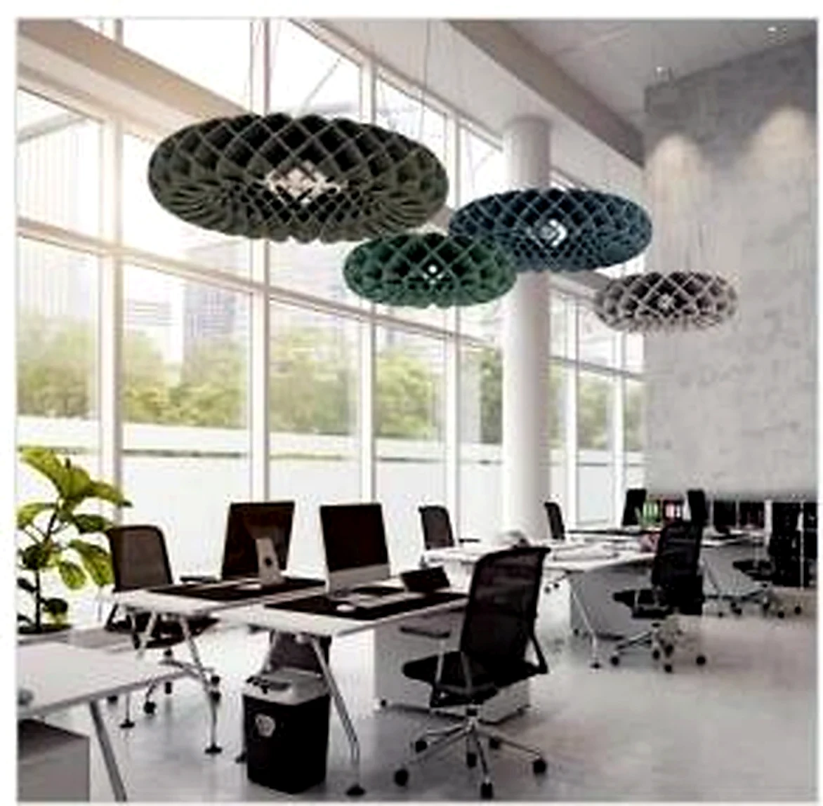 KO-XYM-0161 acoustic pendant light scene application