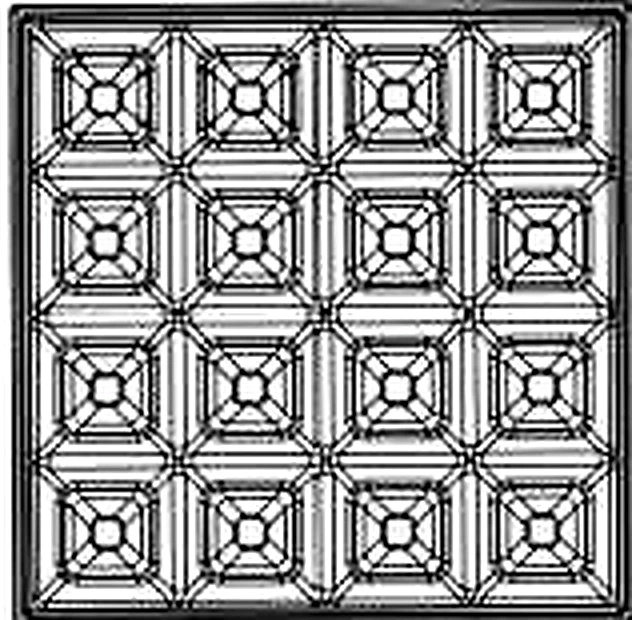 KO-XYM-0170 acoustic ceiling and wall light line drawing