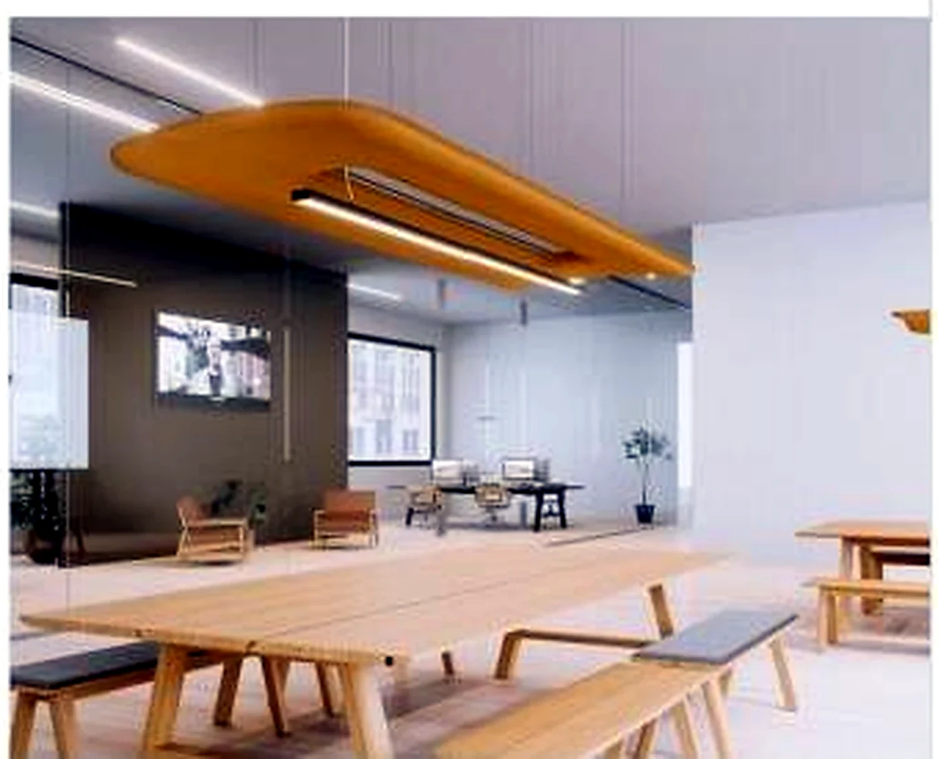 KO-XYM-0189 acoustic pendant light scene application