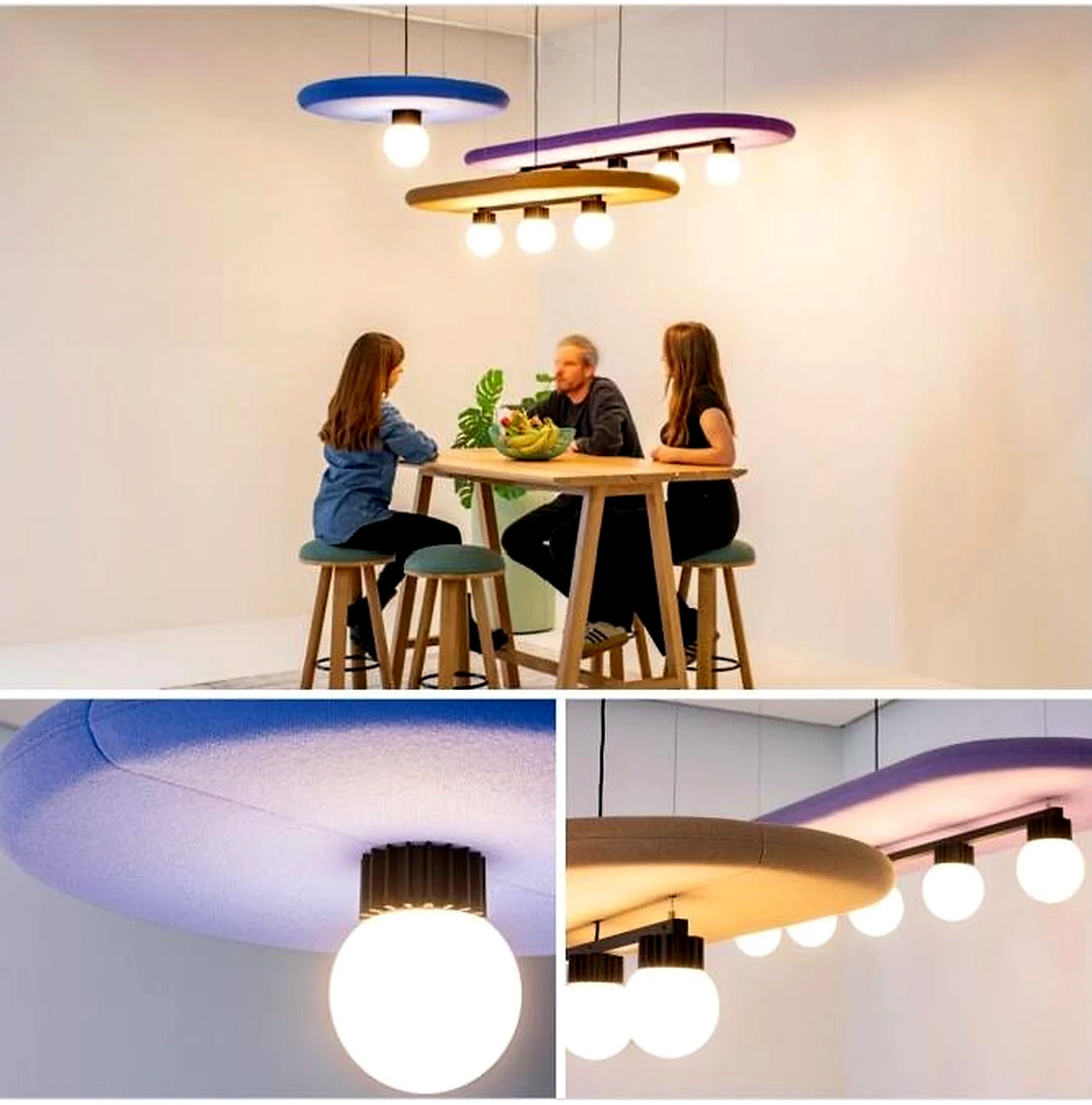 KO-XYM-0193 acoustic pendant light scene application