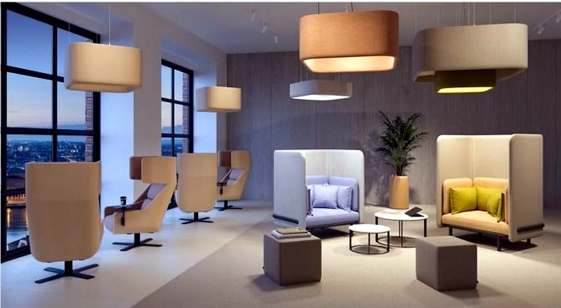 KO-XYM-0195 acoustic pendant light scene application