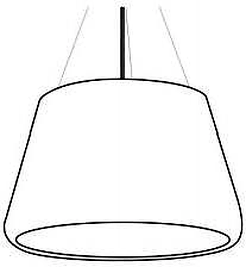 KO-XYM-0196 acoustic pendant light line drawing