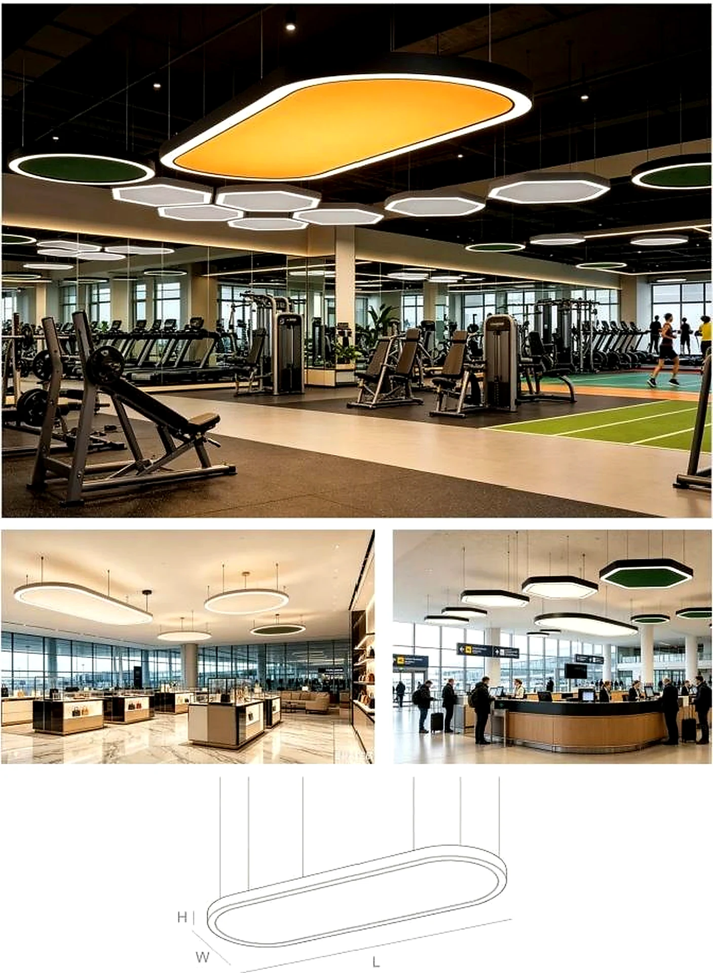 KO-XYM-0212 acoustic linear light scene application